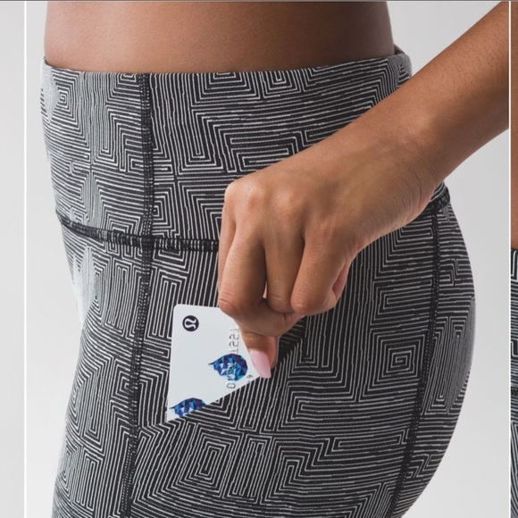 lululemon Pace Rival Crop Legging Luxtreme Maze Jacquard Sz 8 - Picture 5 of 16